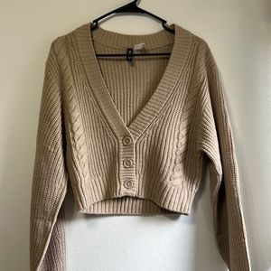 Cable sweater